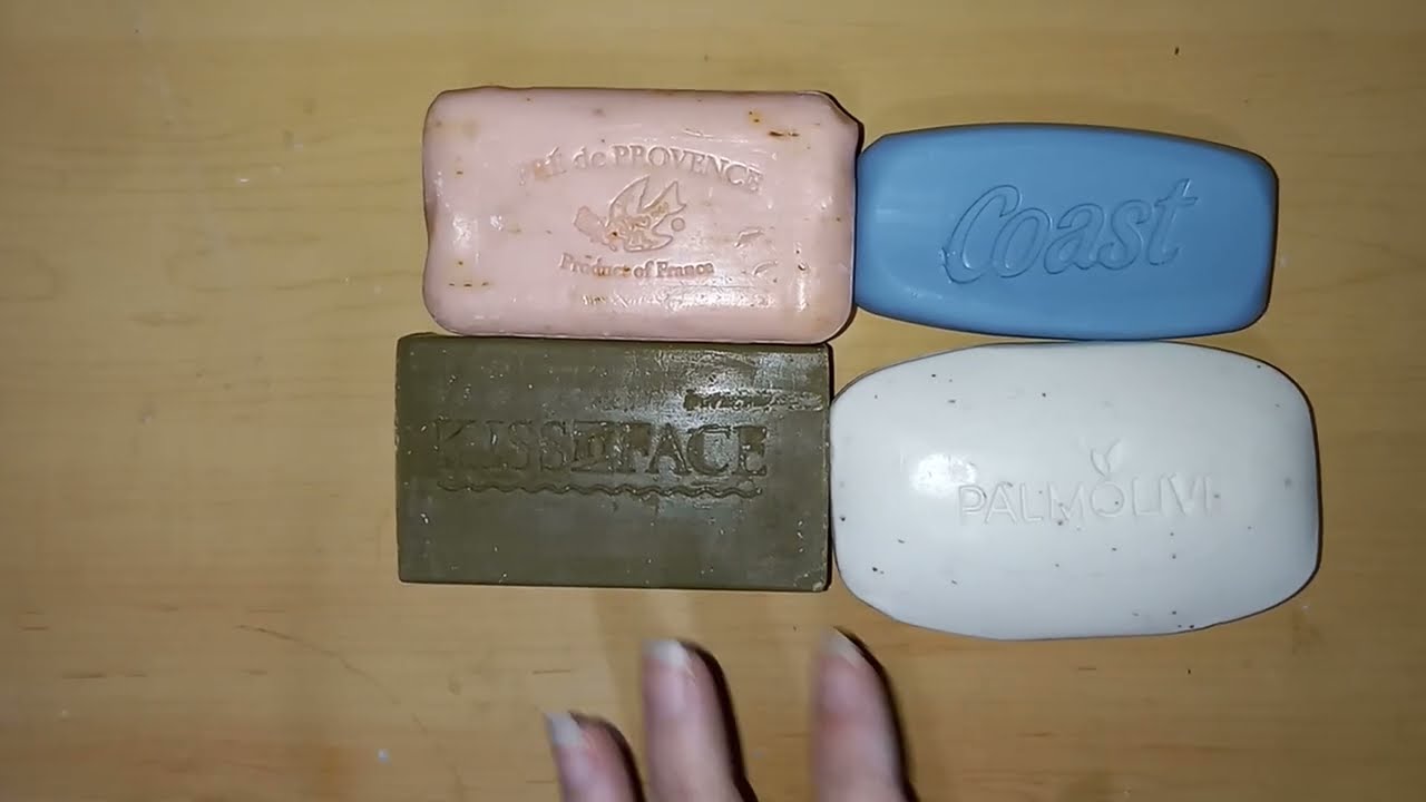 Coast 💙 soap, Kiss my face Olive Oil Soap 🤎, Palmolive 🍓