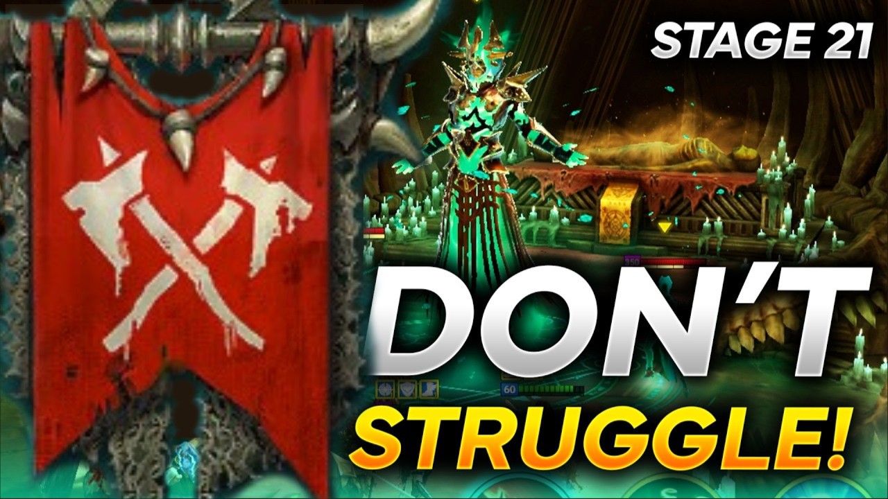 BOSS MELTED! BEST Orcs Strategy For Faction Wars Hard STAGE 21 | Raid Shadow Legends