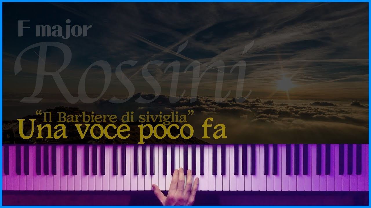 (Fmaj) Una voce poco fa - G.A.Rossini (accompaniment) | 반주는 피아노튼