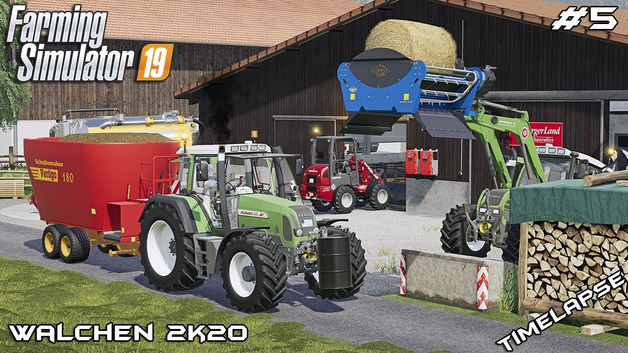 Кормление животных и производство сыра | Животные на Вальхене | Farming Simulator 19 | Эпизод 5