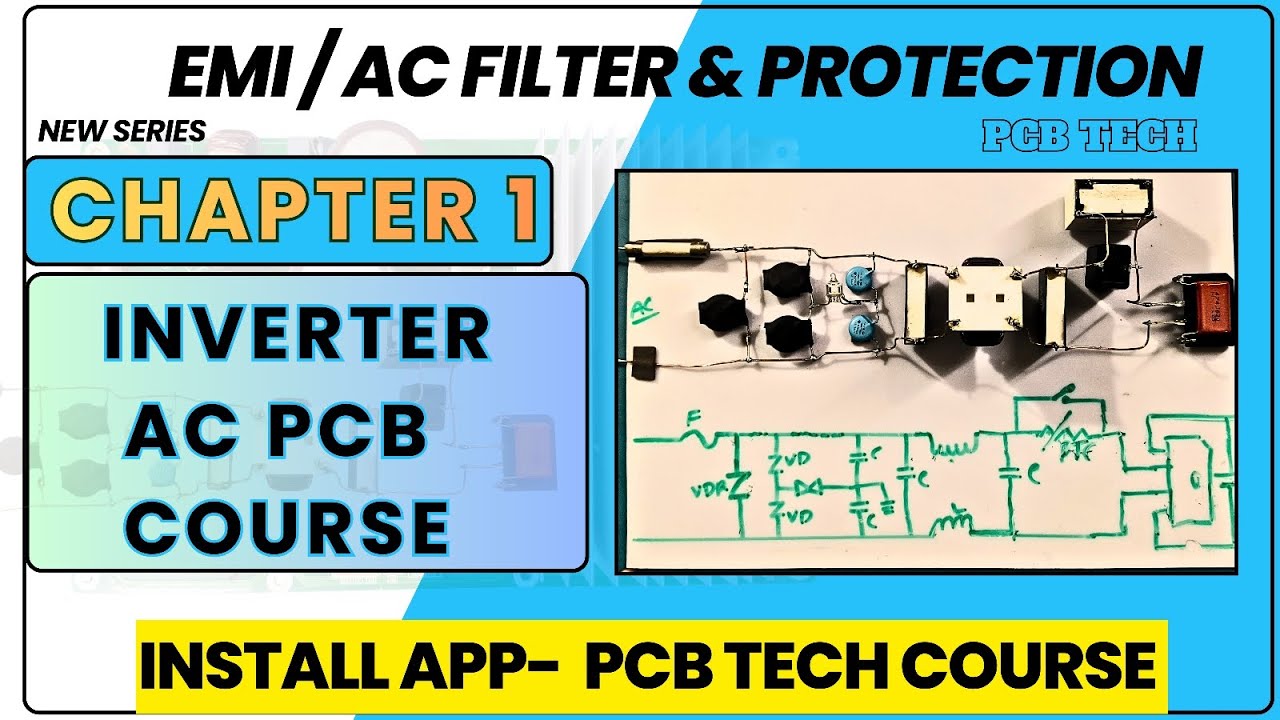 1st circuit in inverter AC PCB, AC FILTER & PROTECTION CIRCUIT ! PCB TECH 