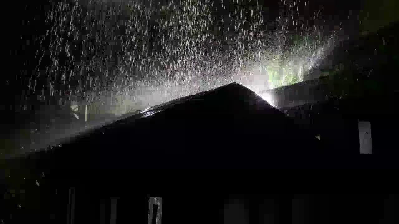 Night Rain on Tin Roof 🌙 Sleep Calm and Deep