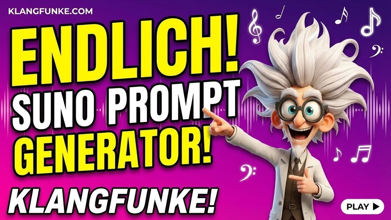 Klangfunke revolutioniert deine Suno Prompts. KI Musik Deutsch.