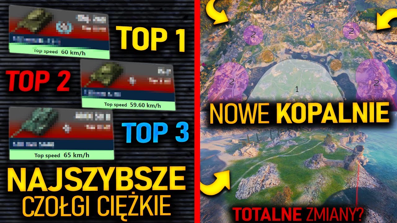 NAJSZYBSZE czołgi ciężkie X tieru! |  Totalnie ODMIENIONE Kopalnie - co sądzicie?