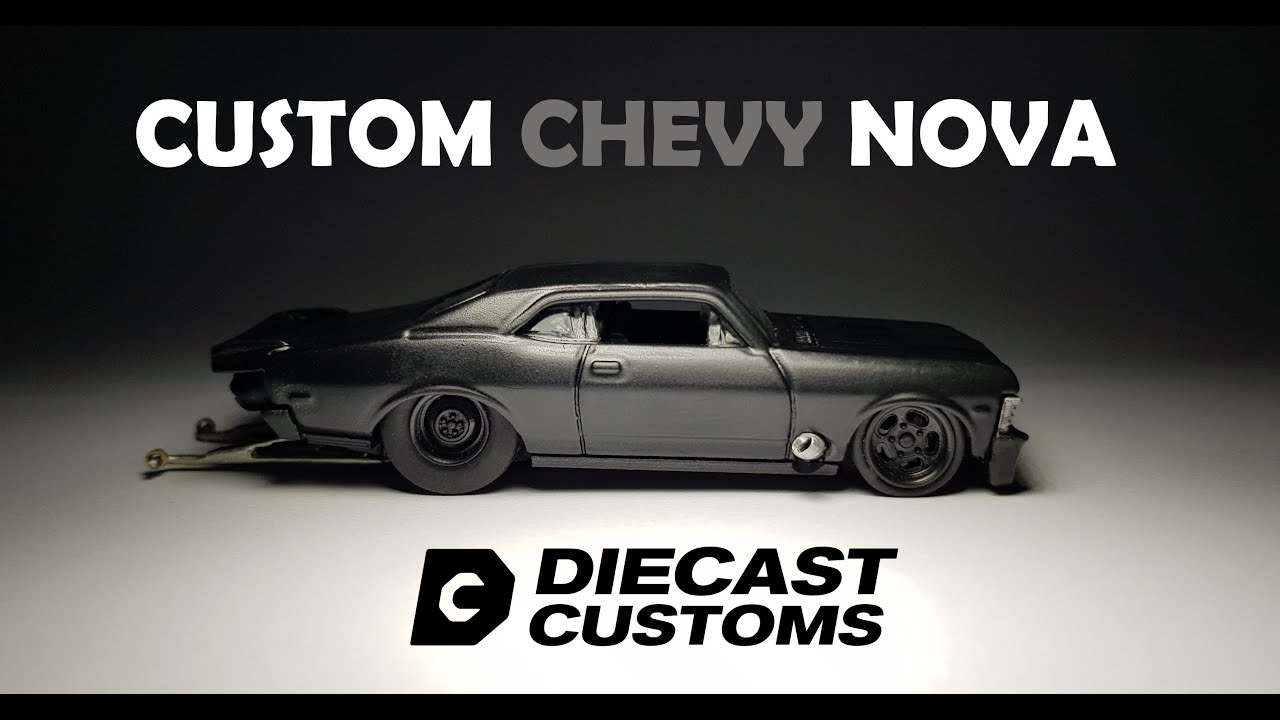 Custom Hotwheels Chevy Nova Drag Car