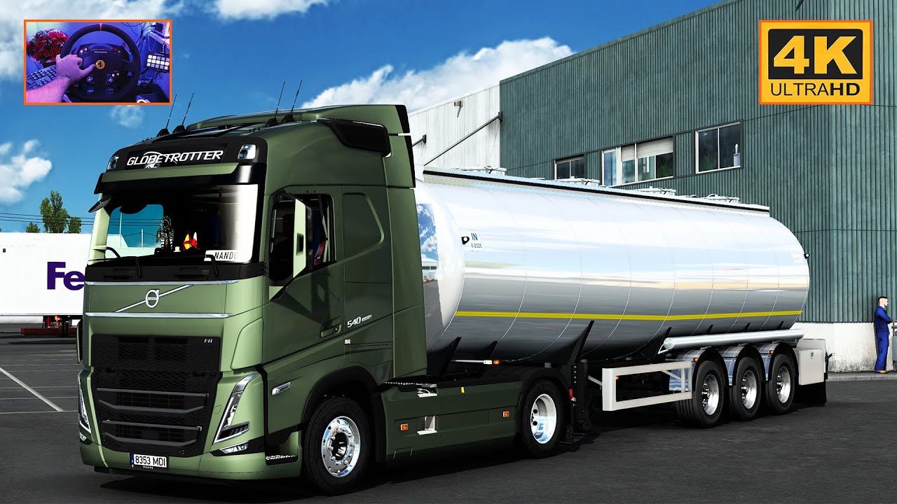 Volvo FH5 FH13 540 in Promods | Albacete - Valletta | ETS2 Gameplay 4K + wheel cam