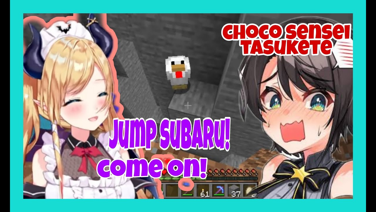 Yuzuki Choco Chill Minecraft Stream Turn Into Rescue Mission To Save Subaru [Hololive/Eng Sub]