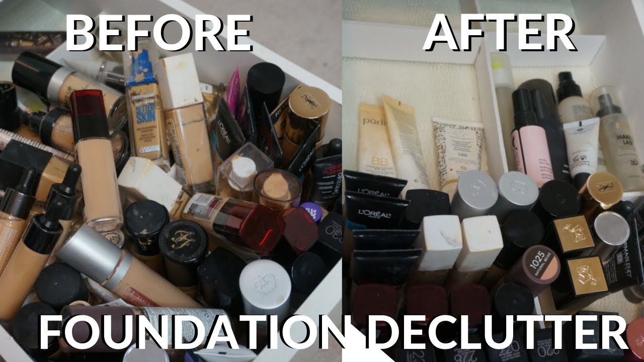 Decluttering and Organizing my Foundations!