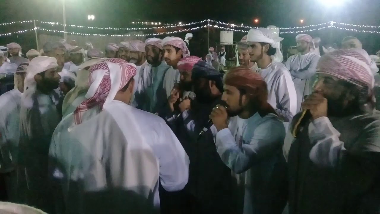 رزقة الشاعر خلفان لبعير والشاعر سالم الميدلي والشاعر سالم مصبح ف عرس المزاريع مع بن خطام ف الفليج٣٠ا