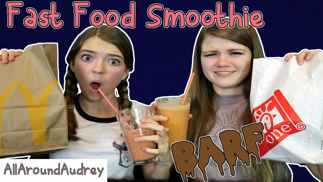 FAST FOOD SMOOTHIE CHALLENGE! / AllAroundAudrey