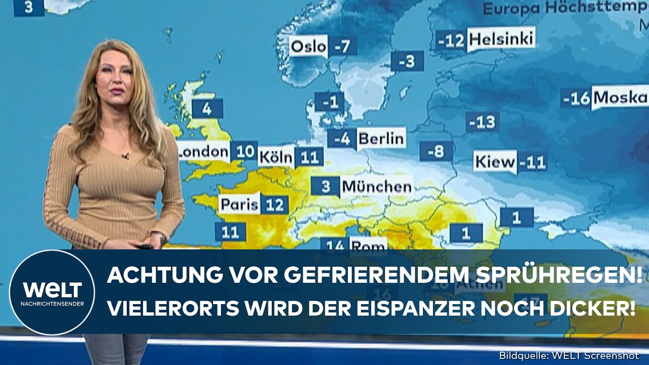 WINTERCHAOS: Vorsicht vor gefrierendem Sprühregen! Hier wird der Eispanzer noch dicker!