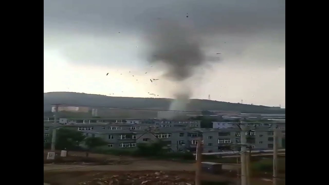 Tornado Causes Heavy Damage in Huludao Liaoning Province, China | Disaster
