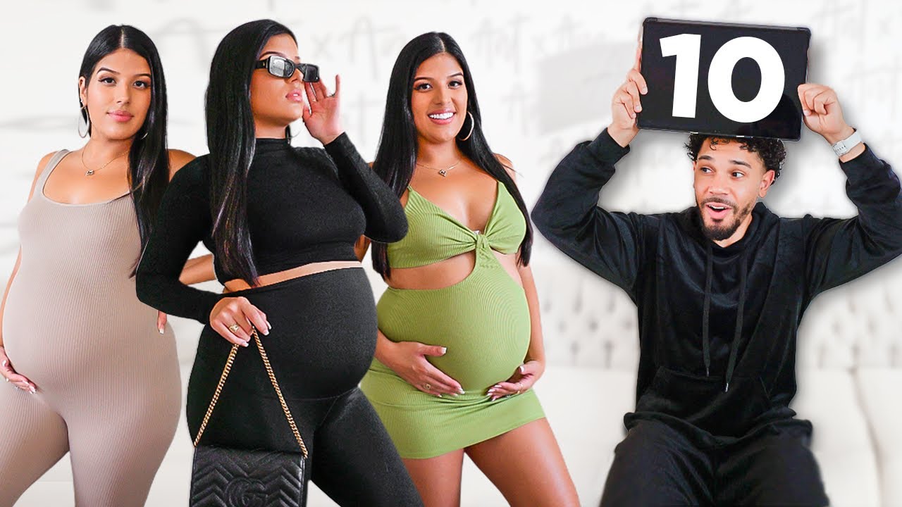 Rating My Wife’s Pregnancy Outfits! *7 months pregnant*