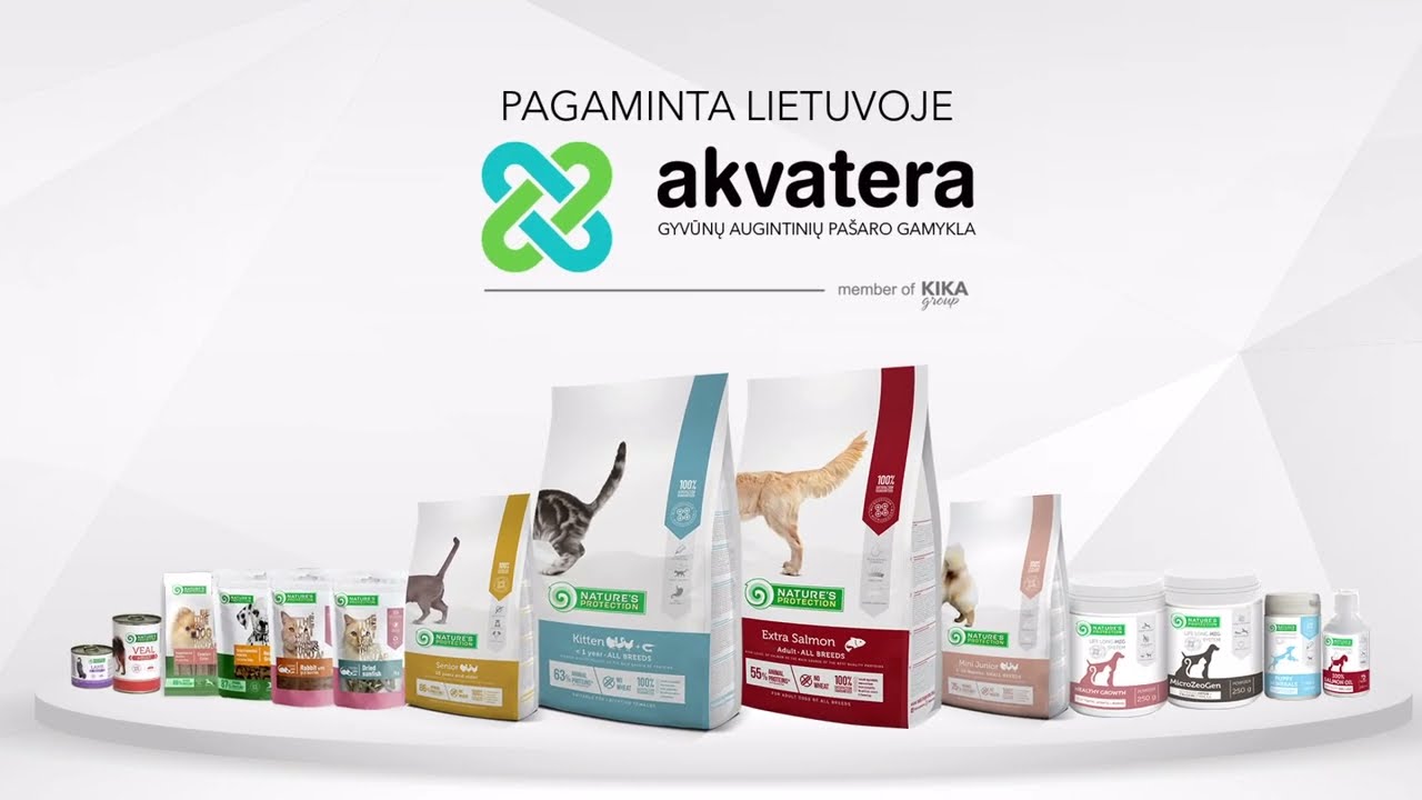 AKVATERA &ndash; auk&scaron;čiausios klasės augintinių pa&scaron;arų ir funkcionalių skanėstų gamykla