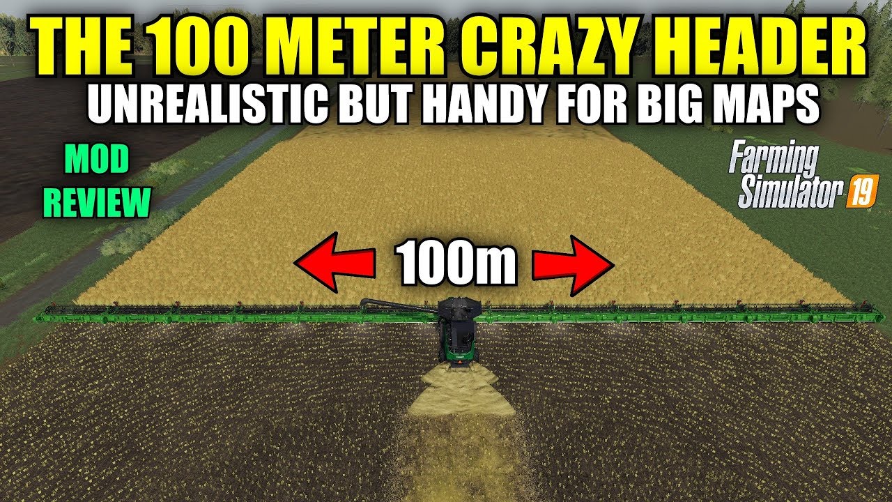 100 Meter Crazy Header v1.0 (Multifruit) Mod Review