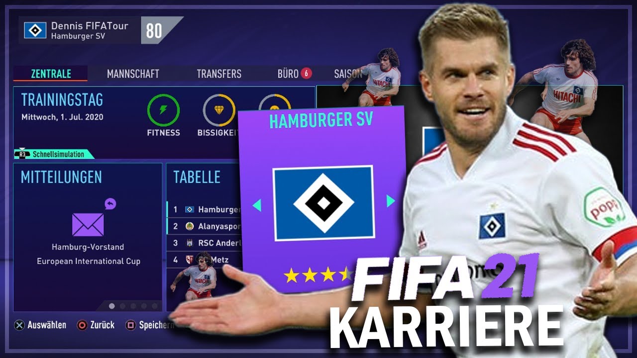 FIFA 21: LEGENDE ZUR&Uuml;CK ZUM HAMBURGER SV !! 😍🔥 | HSV Karriere #1
