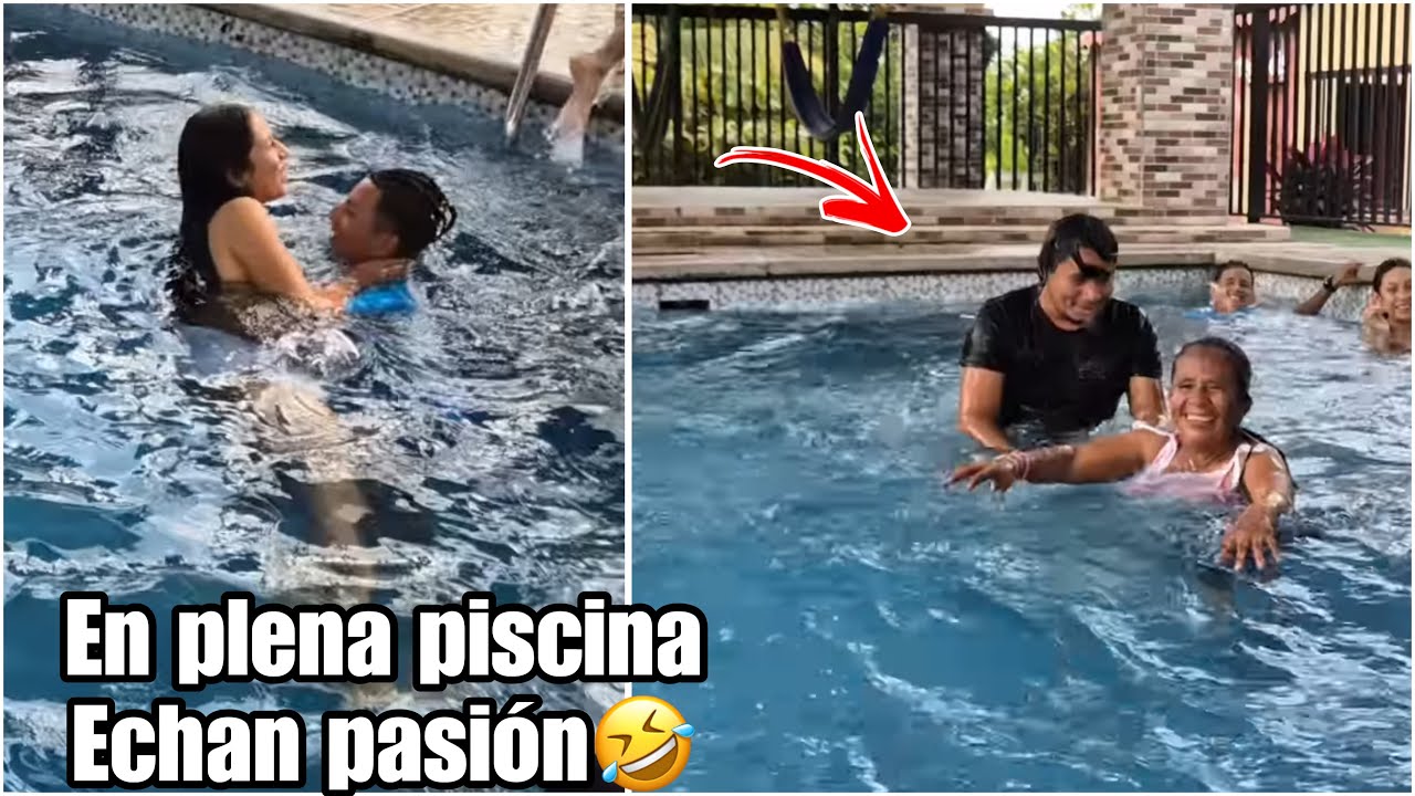 Dios mío está pareja fue sorprendida haciendo chichiflix en plena piscina Manzo y Karen😱