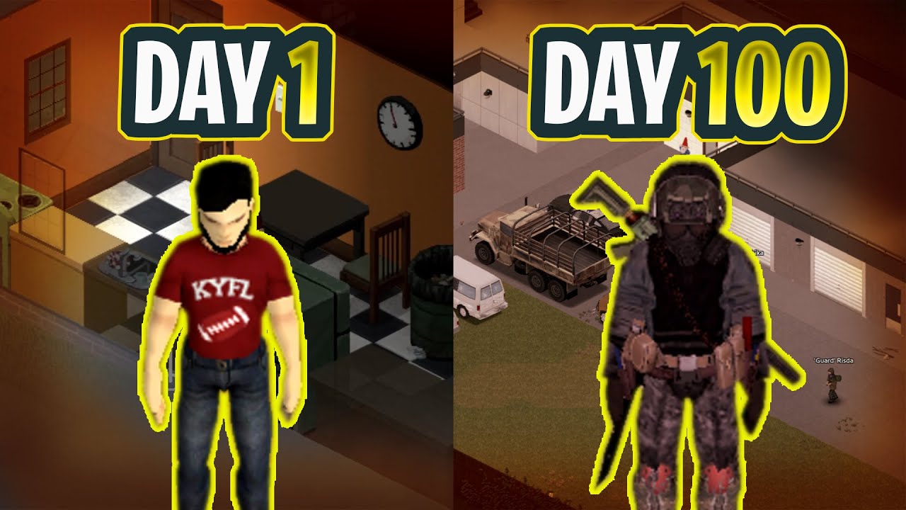 Bertahan Hidup 100 Hari di Louisville - Project Zomboid Full Movie
