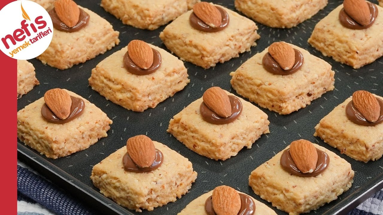 15 Dakikada Fırında 👌🏻 Yaptığınız Gün Bitecek Bademli Kurabiye Tarifi😋