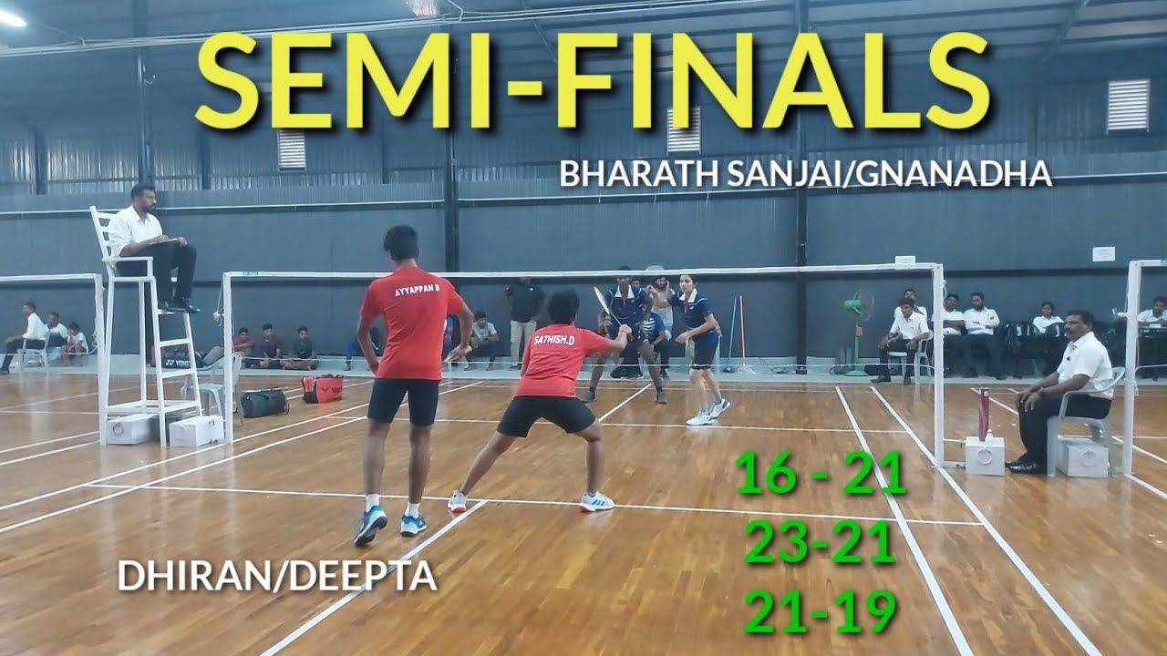 (SET-2) DHIRAN/DEEPTA vs BHARATH SANJAI/GNANADHA || TAMILNADU STATE U-17 BADMINTON CHAMPIONSHIP 2022