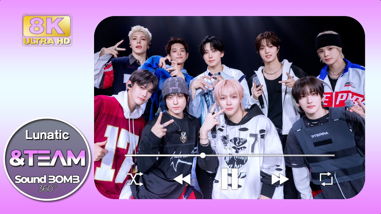 [8K] PLAYLIST｜앤팀(&TEAM) 🎵Lunatic｜🎧공간음향｜SoundBOMB360˚