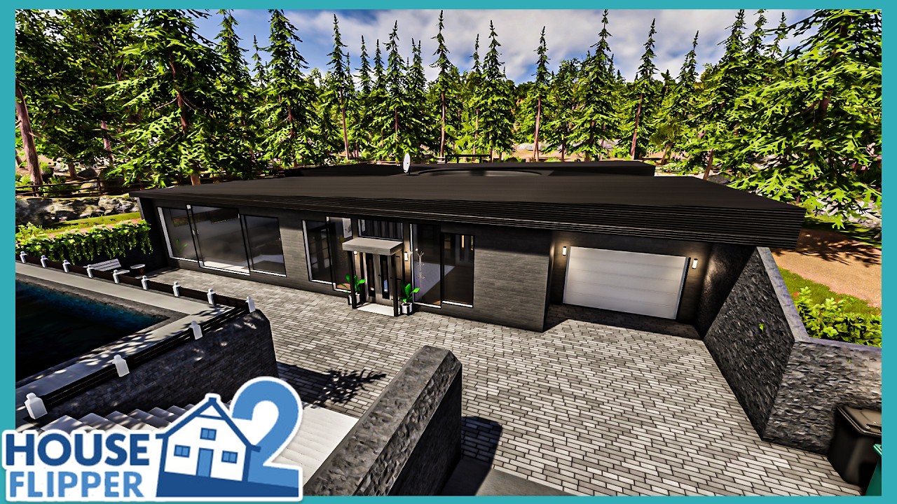 House Flipper 2 - Modern Luxury Underground Home - Sandbox Mode - Build and Tour!