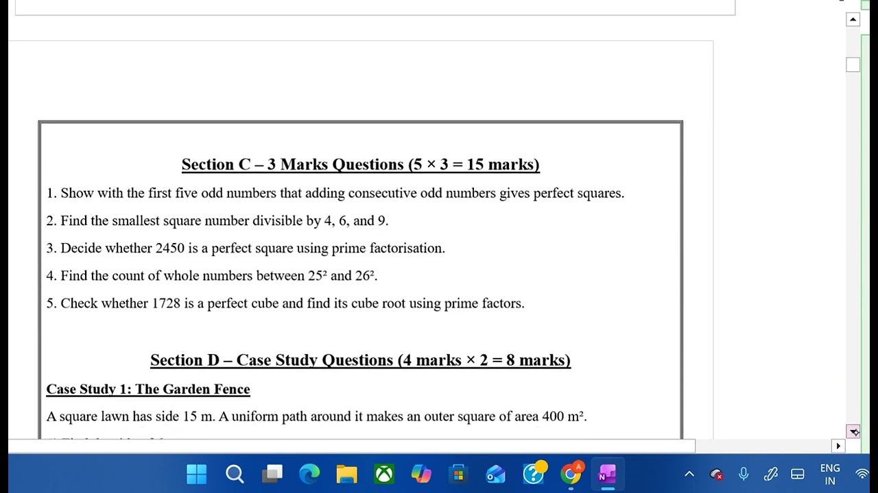 class8 maths ganitha parakash chapter1 worksheet