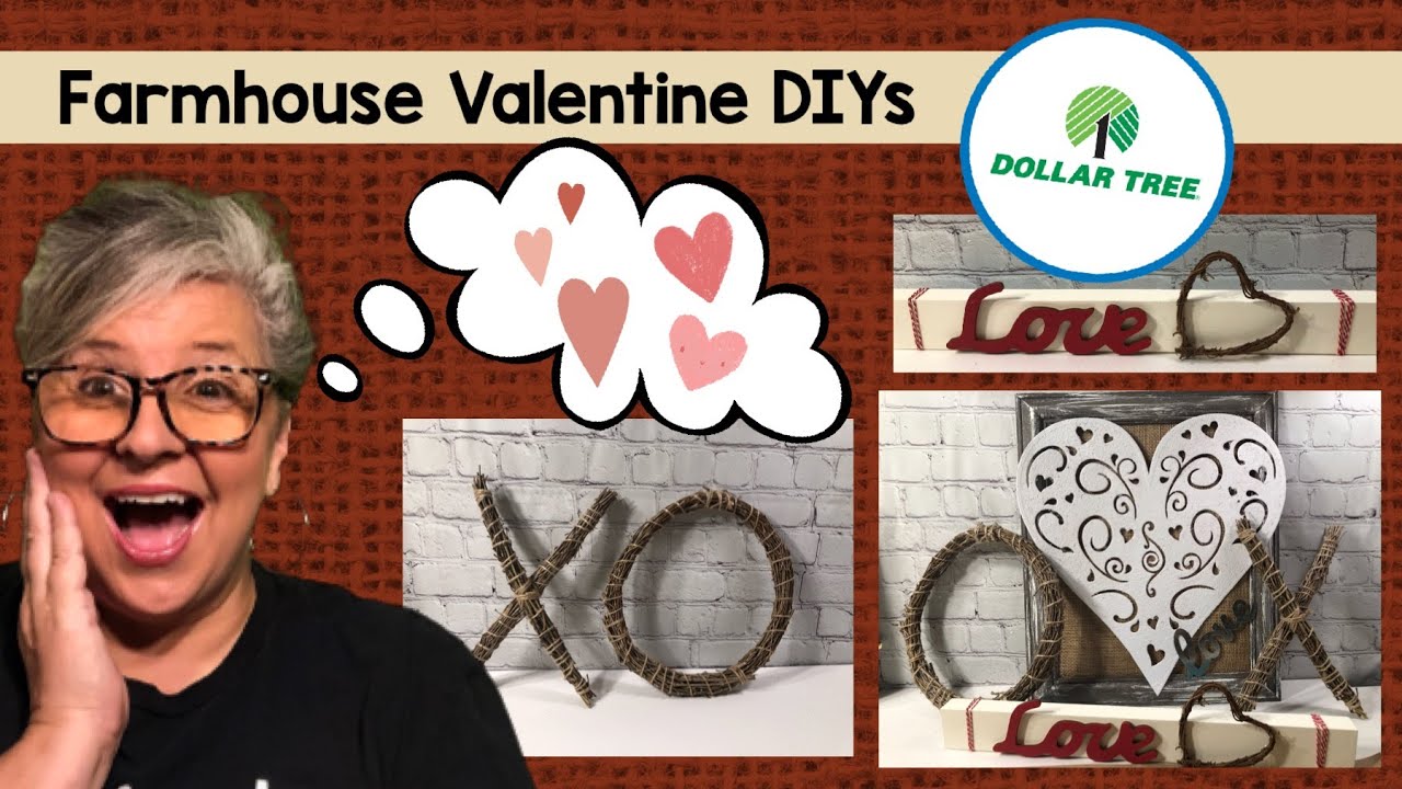 ❌⭕️ Farmhouse Valentine DIY ❌⭕️  Dollar Tree Valentine DIY ❌⭕️ Rusitc DIY ❤️  Happy Valentines Day