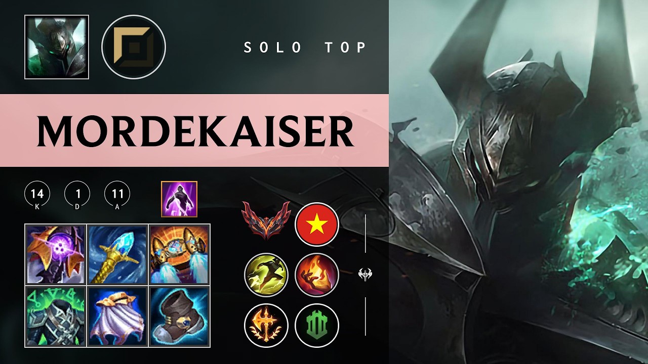 Mordekaiser Top vs Sejuani - VN Grandmaster Patch 26.04