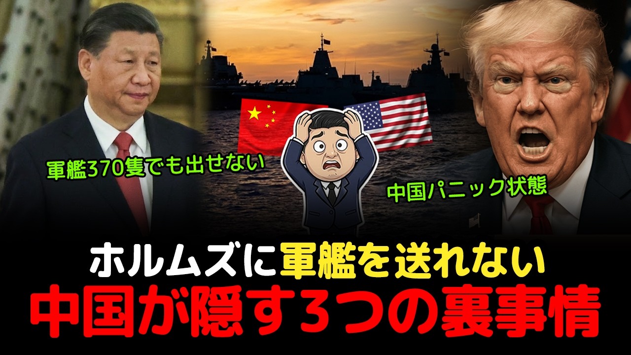 スッキリ解説、アメリカが軍艦を送れと迫ったのに中国だけが動けない本当の理由｜ホルムズ海峡封鎖の裏側