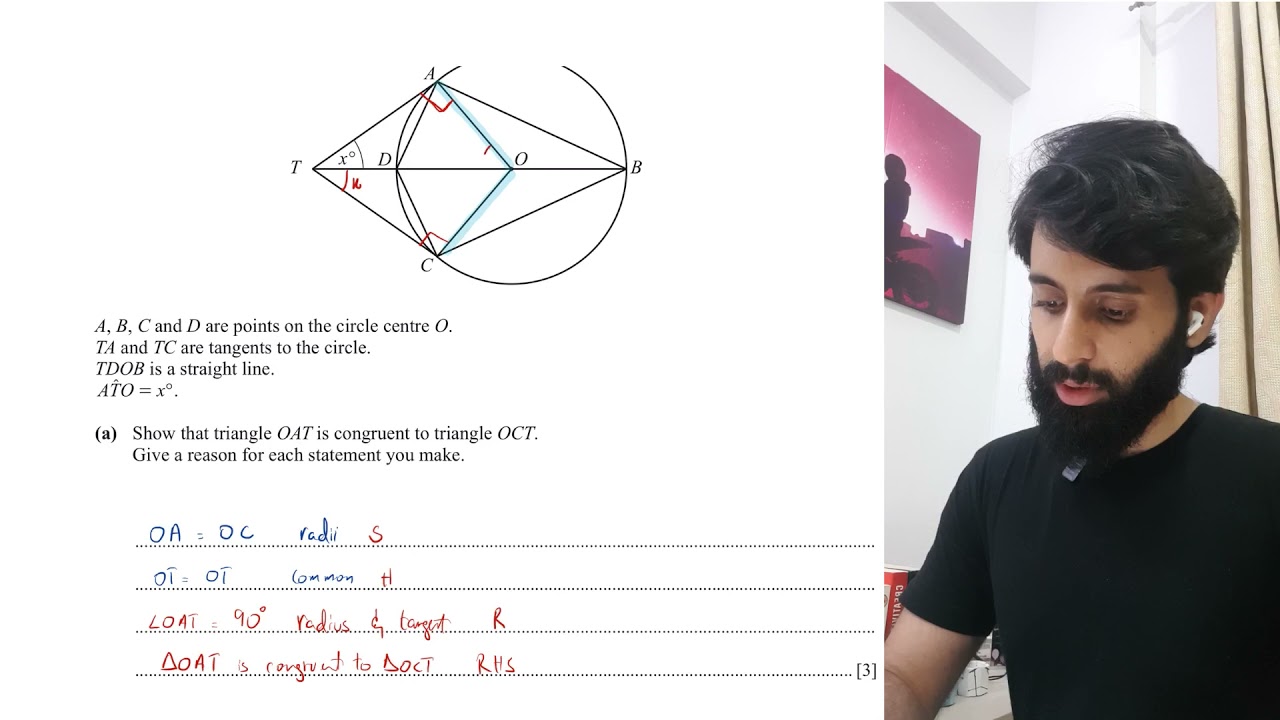 O level Math - Similar and Congruent Triangles (Past Paper Question)