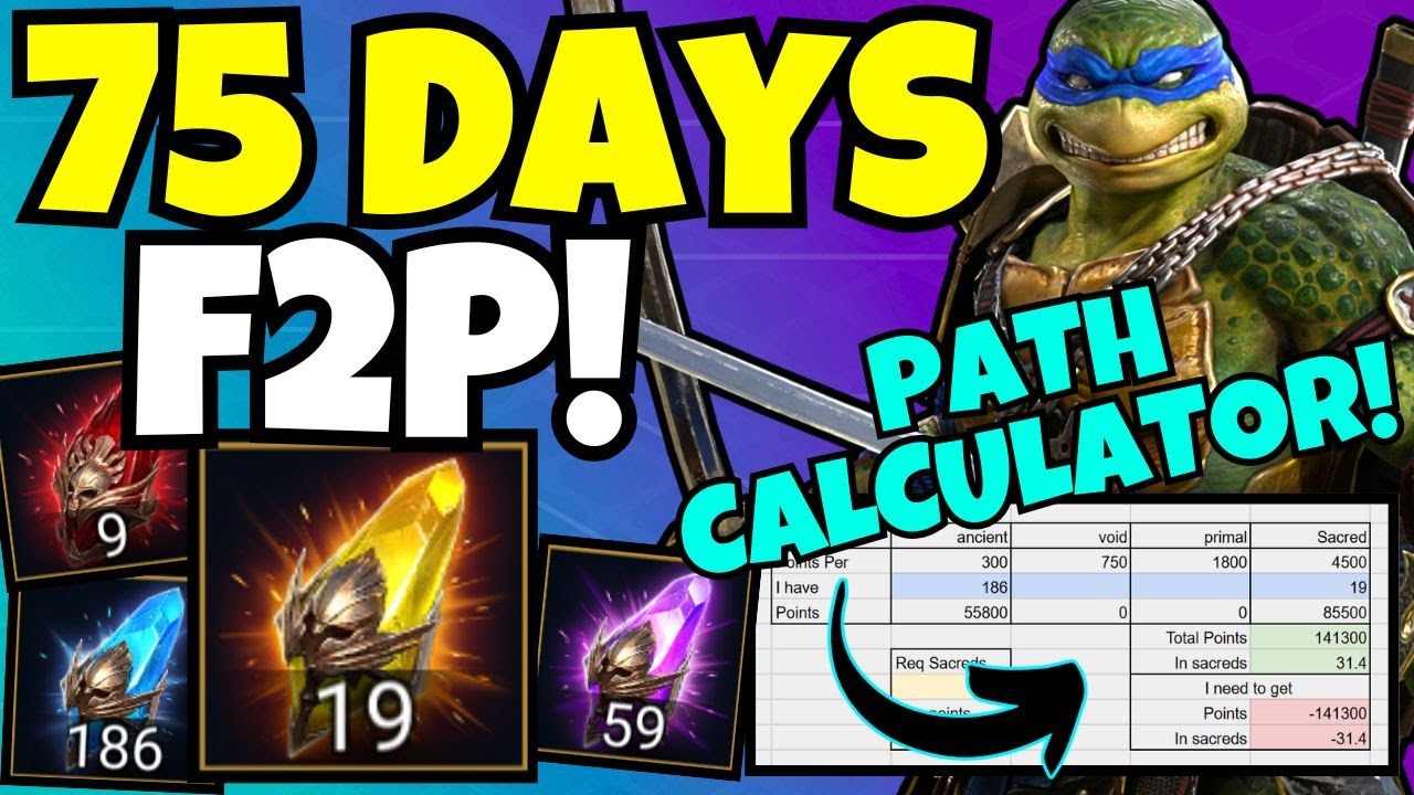 КАЛЬКУЛЯТОР ПУТИ Leonardo и 75-дневная скидка F2P!!! [Raid: Shadow Legends]