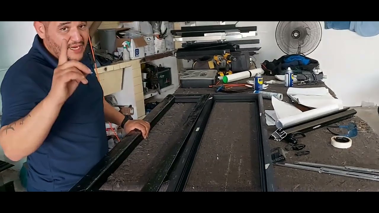 fabricación ventana serie 45 tipo proyección 