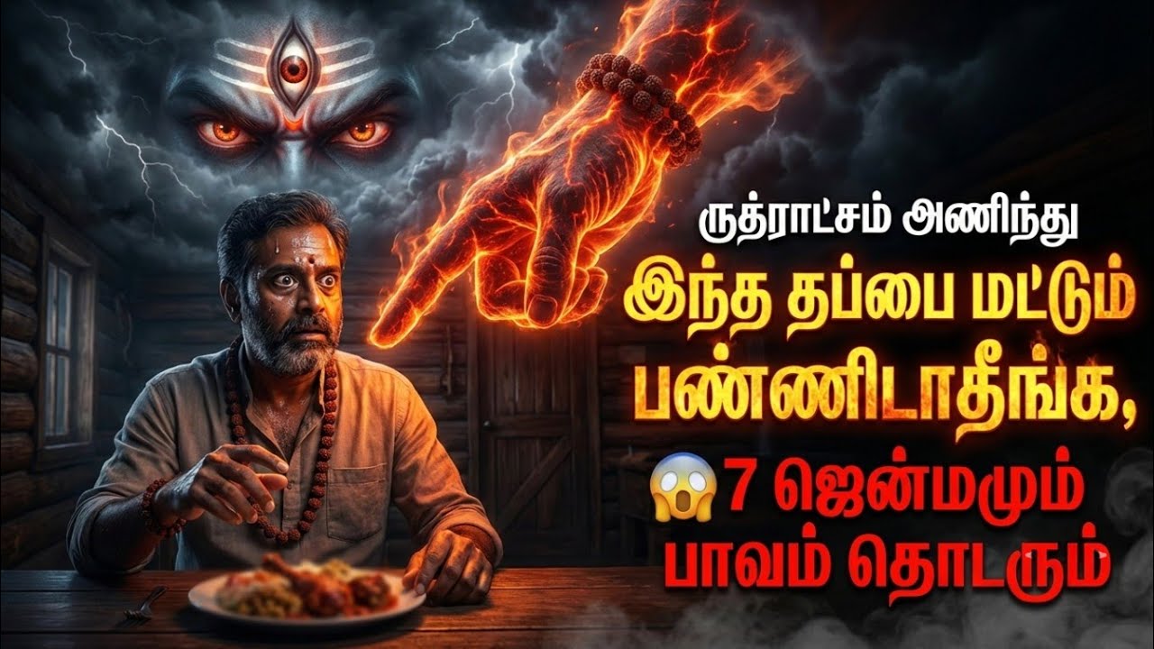 ருத்ராட்சம் அணிந்து செய்யக்கூடாத தவறுகள் சிவபுராணம் சொல்லும் அதிர்ச்சி உண்மை! 📿😱 Lord shiva