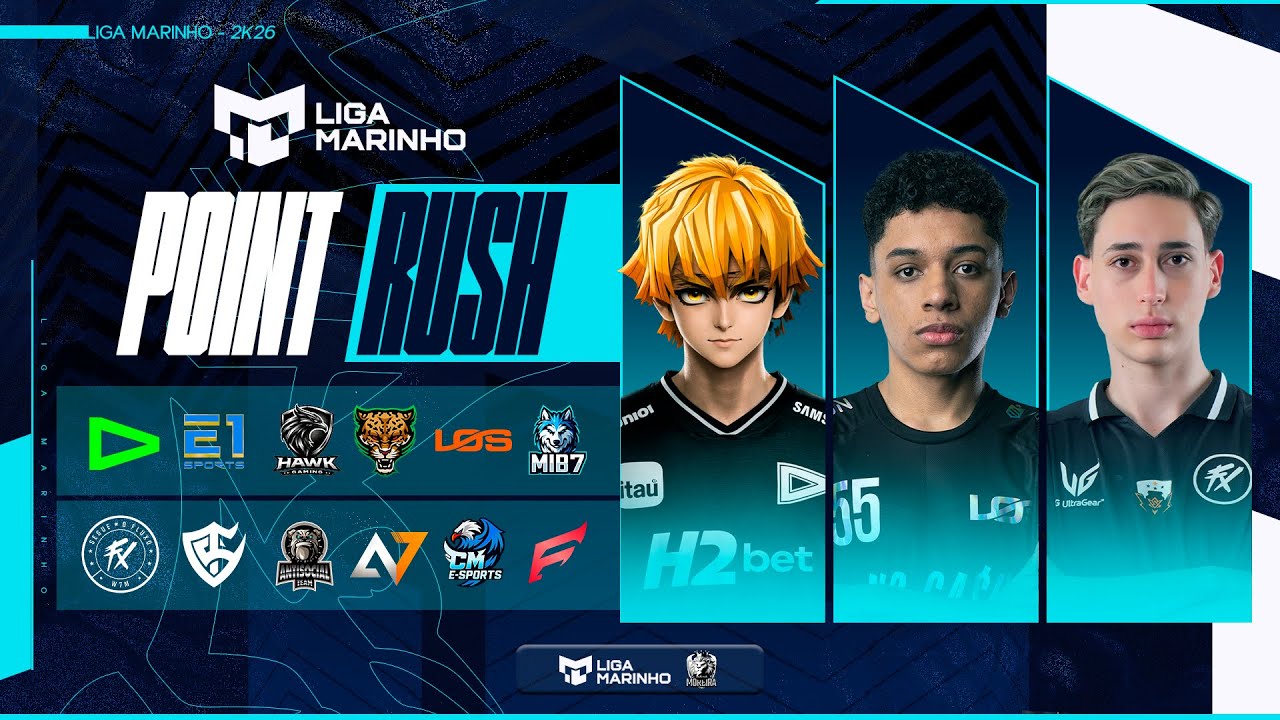 LIGA MARINHO | S3 - POINT RUSH | FLUXO LOUD LOS TEAM SOLID E1  #FREEFIRE
