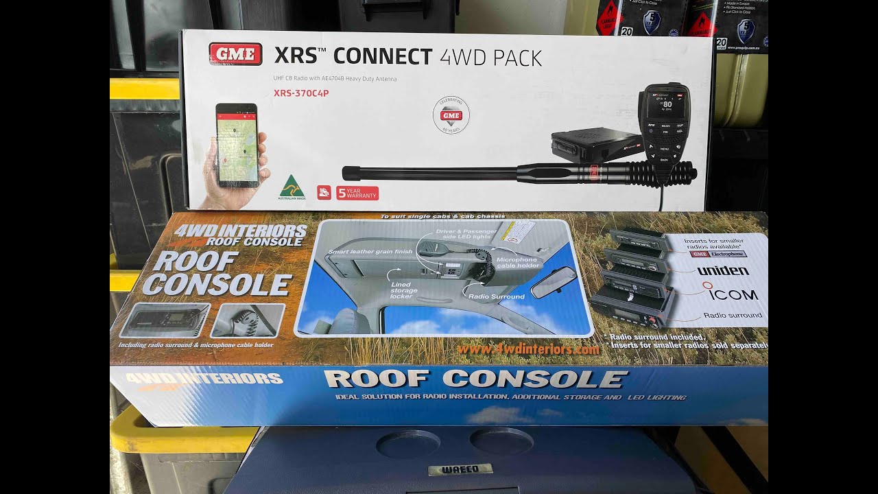 LandCruiser 79 Series - Outback Equipment Roof Console and GME UHF Install