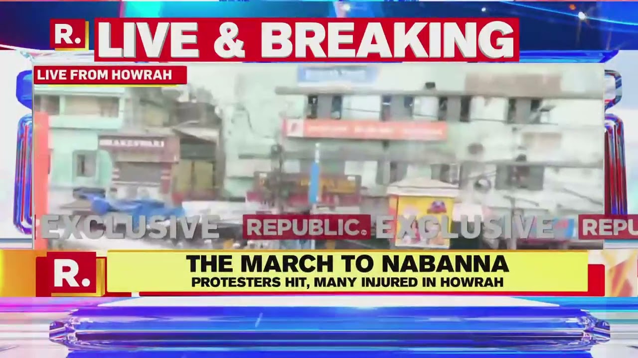 Bengal BJP Workers Left Injured on the Streets Amid Police crackdown against 'Nabanna March'