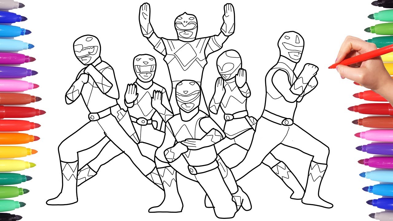 Power Rangers Coloring Pages for Kids, Power Rangers Coloring Painting, Power Rangers Coloring Book