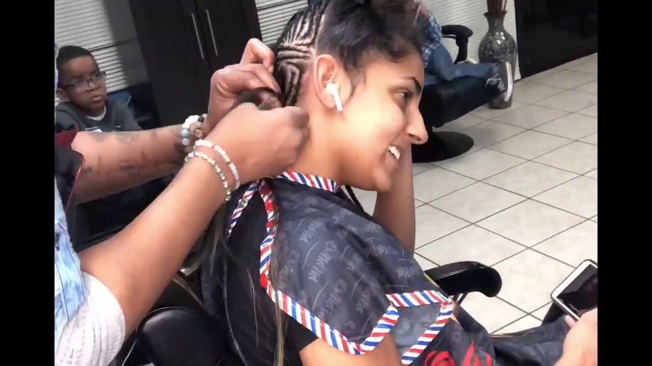 Small FEED-IN Braids Updo