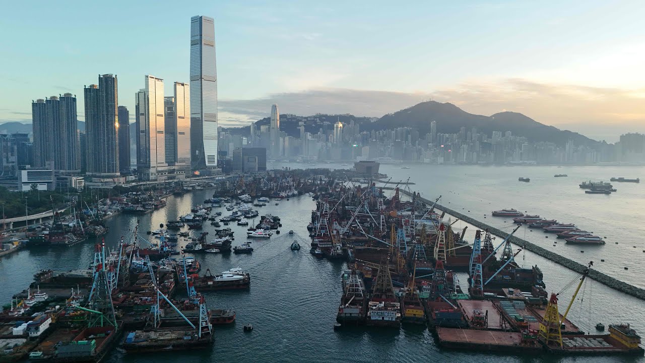 香港航拍---維多利亞避風港 Victoria Harbour, Hong Kong