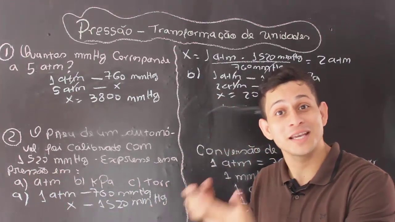 Aula 26 - Exercícios unidades de Pressão