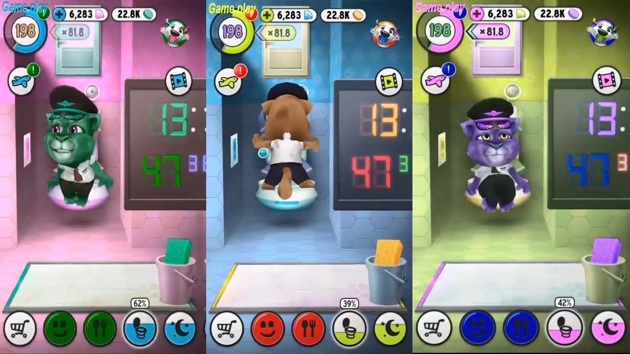 Colors Reaction Compilation My Talking Tom Great Makeover Funny Videos
