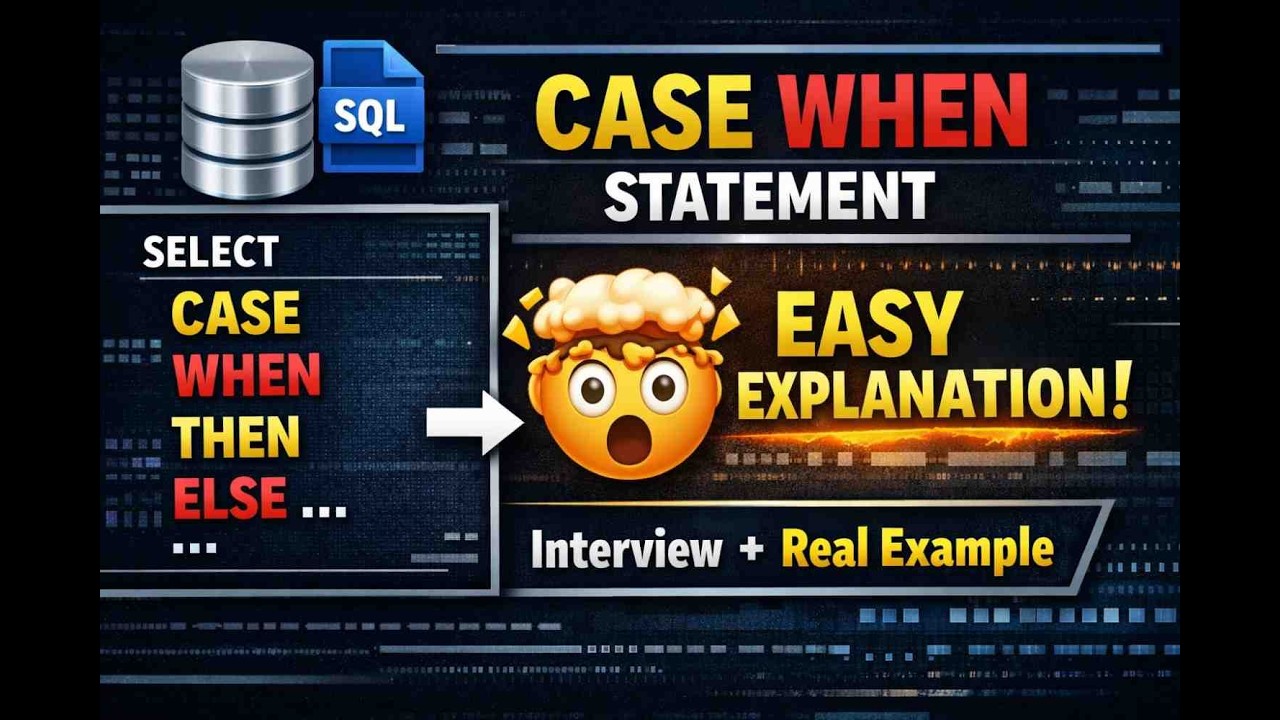 CASE WHEN Statement in SQL | Real Example | Interview Questions