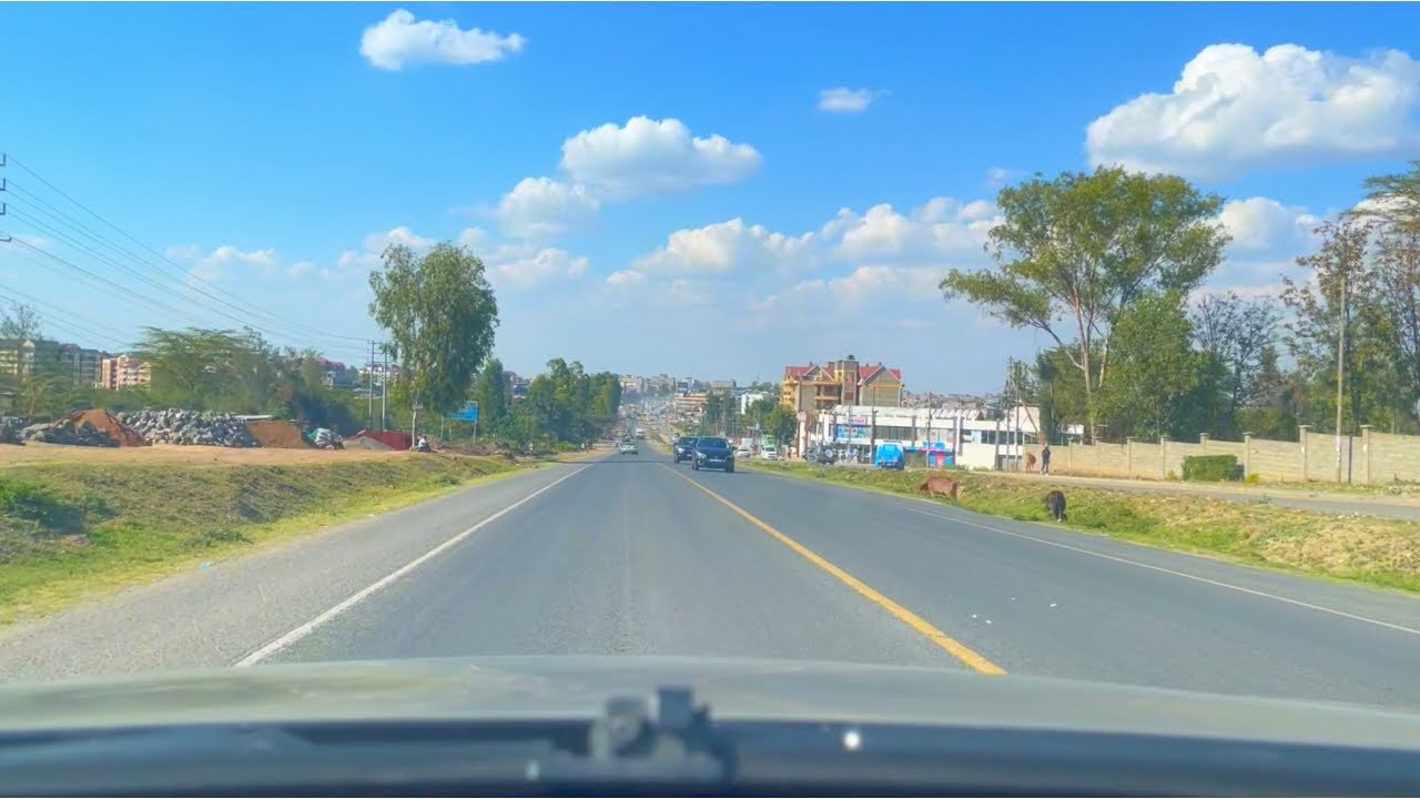 Kitengela Town along the Namanga–Kitengela Highway