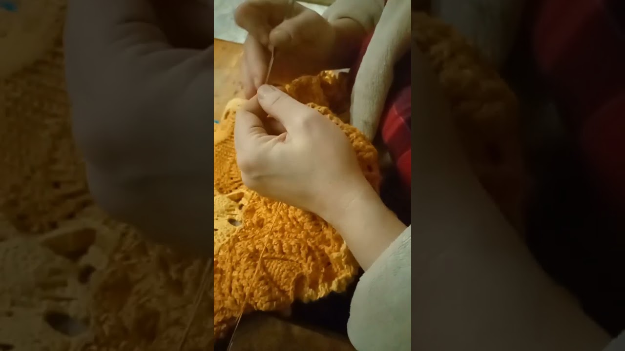 Вязание ковра 
