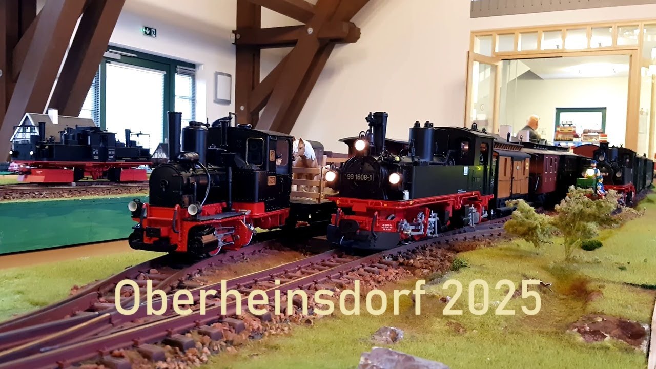Sächsiche IV K und VII K mit Ducksteinsound im Einsatz -Modellbahnausstellung Oberheinsdorf 2025
