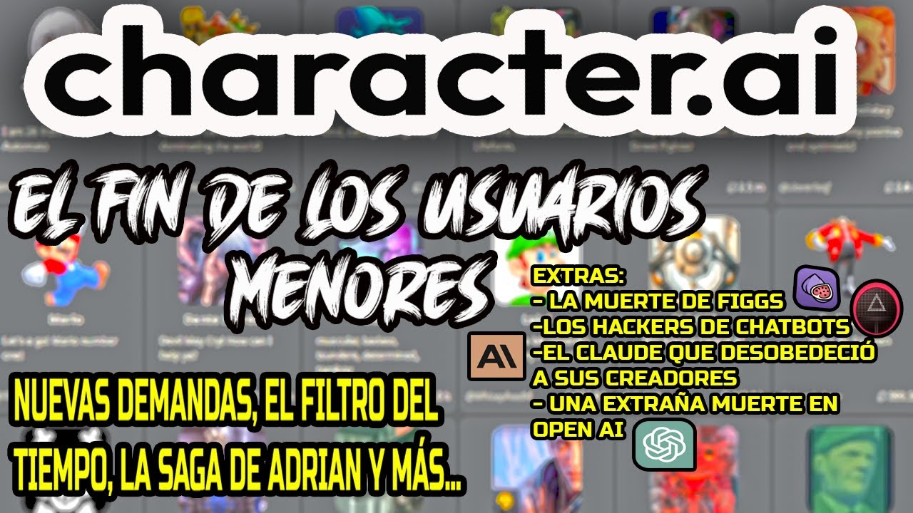 🚨 ¡NOVEDADES EXPLOSIVAS de Character AI! 💥 usuarios -18 ¿AFUERA? NUEVO FILTRO, 