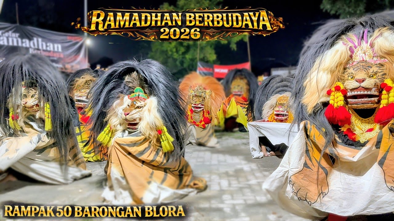 SPEKTAKULER!! GELAR RAMADHAN BERBUDAYA RAMPAK 50 BARONGAN BLORA LIVE TIRTONADI