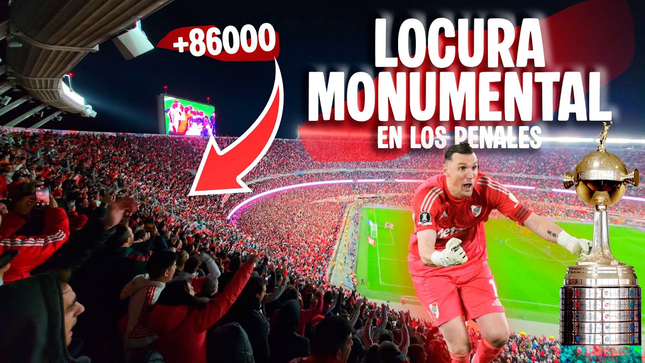 💥EXPLOTA EL MONUMENTAL (+86000)🔃 LA FIESTA de RIVER en los PENALES vs Libertad