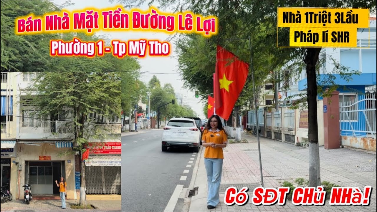 Tập 3841 Bán Nhà Mặt Tiền Kinh Doanh - Đường Lê Lợi Phường 1 - Tp Mỹ Tho! 